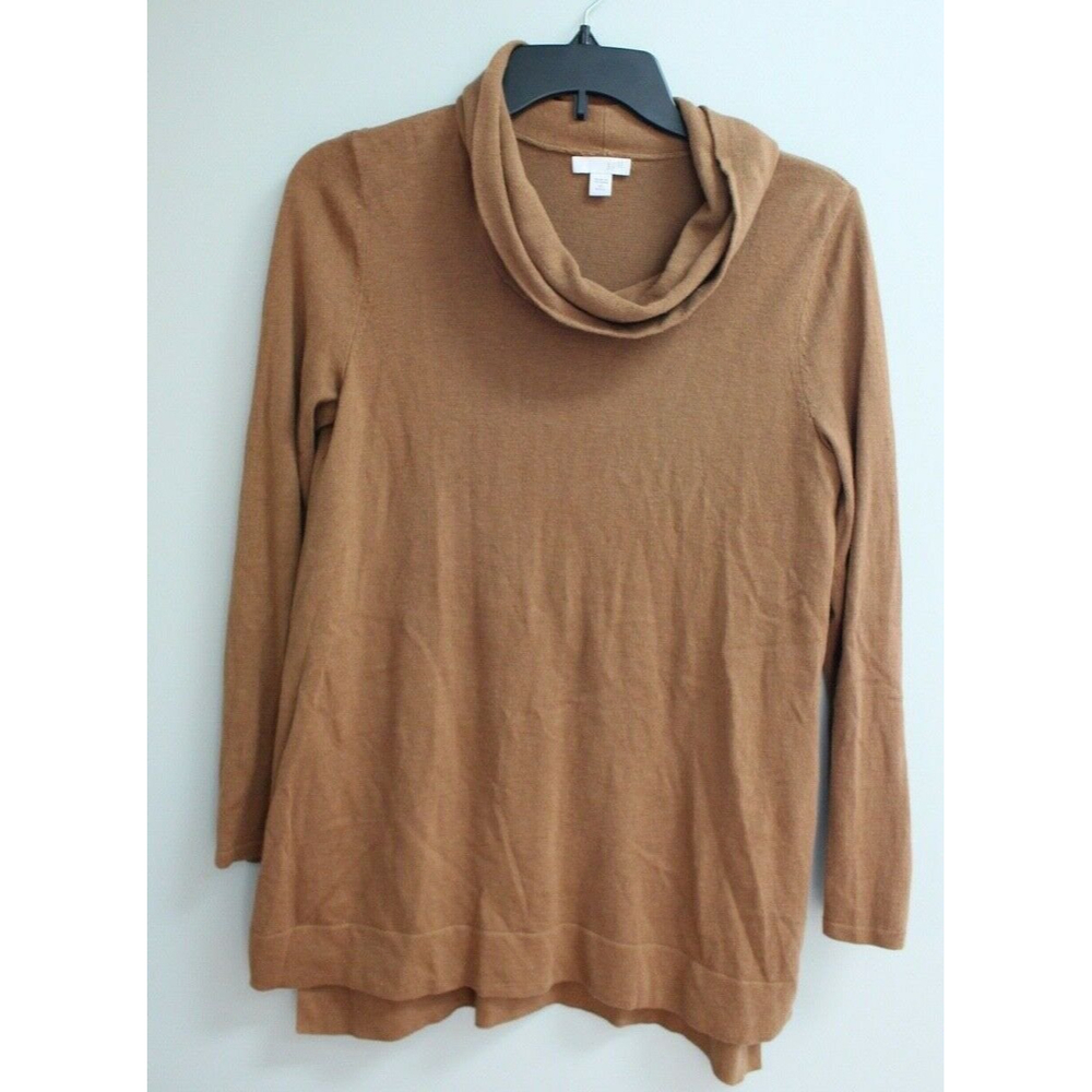J Jill Camel Cowl Neck Sweater Size XS Petite